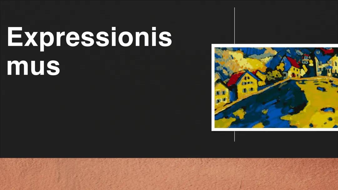 Präsentation über die Epoche Expressionismus