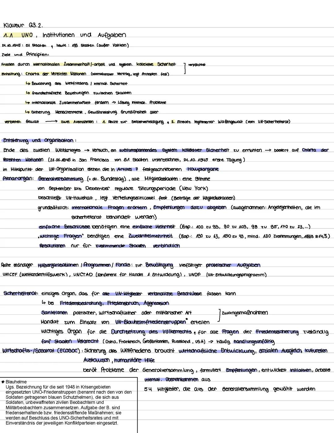 Q3 PoWi (Politik und Wirtschaft) LK Klausurthemen