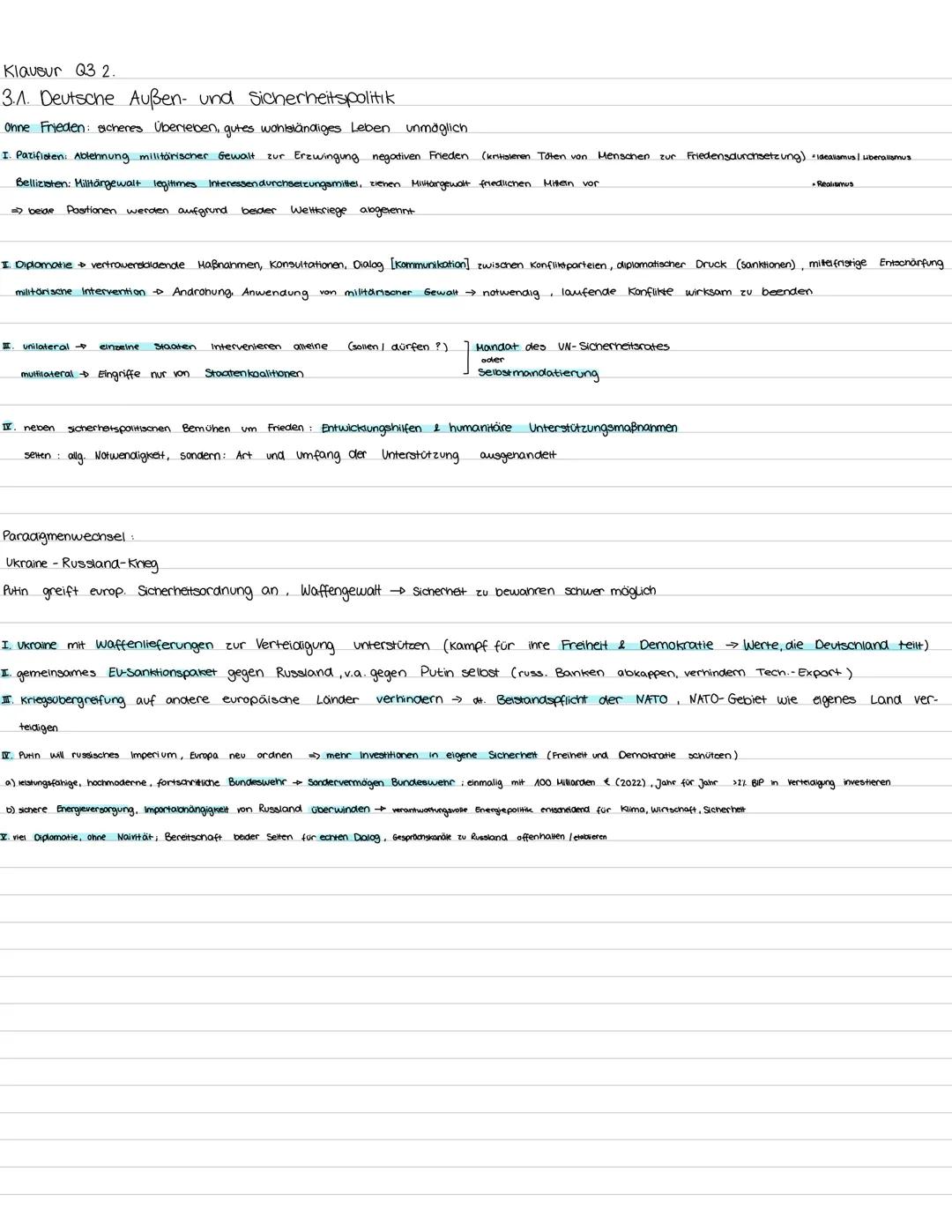 Klausur Q3 2.
Λ.Λ
UNO
Institutionen und Aufgaben
heute 193 Staaten (außer Vatikan).
24.10.1945 51 Staaten
Ziele und Prinzipien
Frieden durch