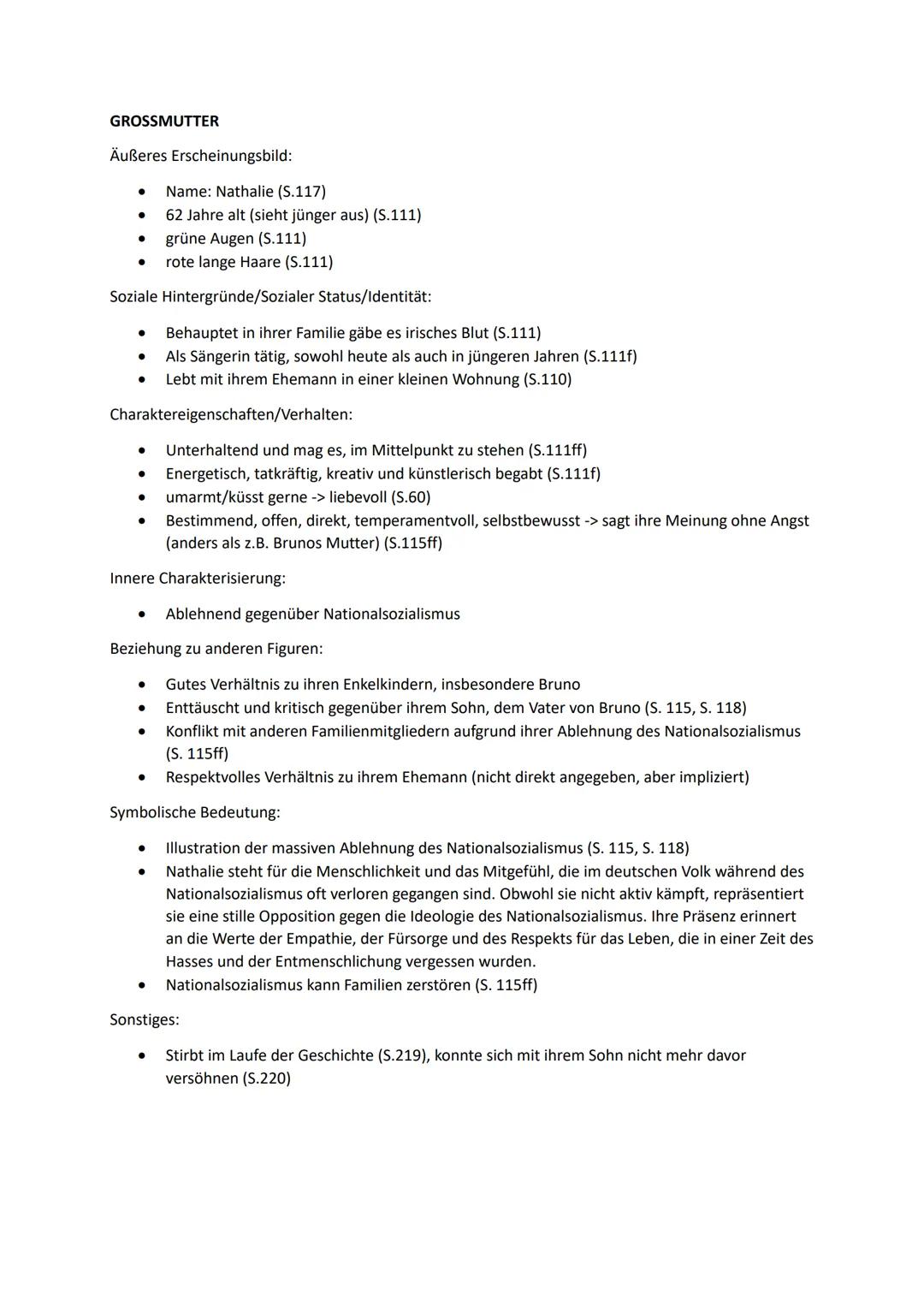 # CHARKATERISTIK ZU DEN CHARAKTEREN AUS DER JUNGE IM GESTREIFTEN PYJAMA
SCHMUEL
Äußeres Erscheinungsbild:
- neun Jahre alt (S.137)
- 15.
