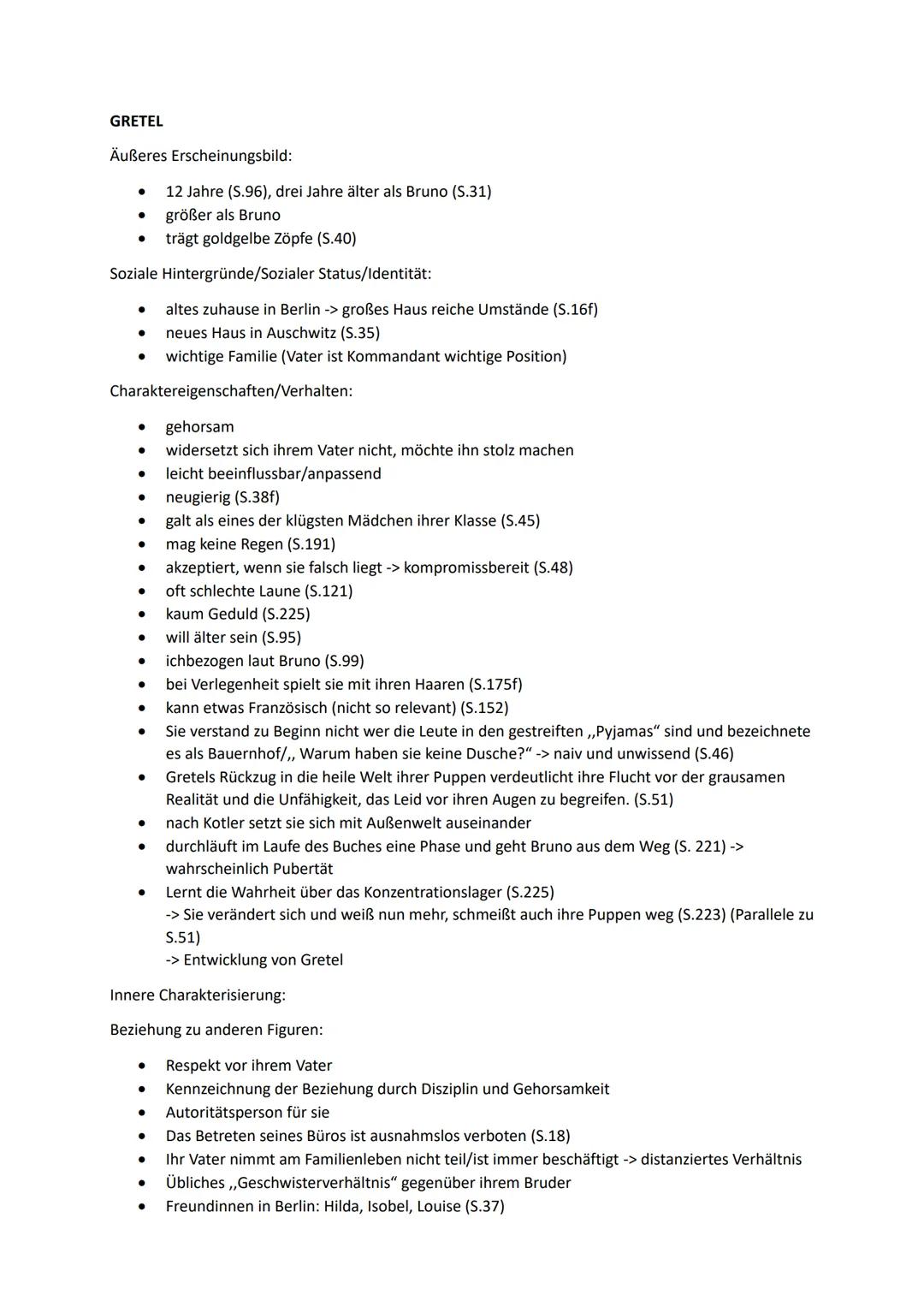 # CHARKATERISTIK ZU DEN CHARAKTEREN AUS DER JUNGE IM GESTREIFTEN PYJAMA
SCHMUEL
Äußeres Erscheinungsbild:
- neun Jahre alt (S.137)
- 15.