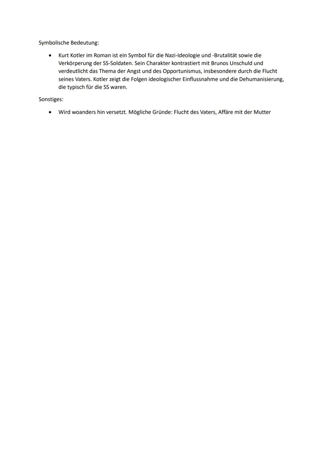 # CHARKATERISTIK ZU DEN CHARAKTEREN AUS DER JUNGE IM GESTREIFTEN PYJAMA
SCHMUEL
Äußeres Erscheinungsbild:
- neun Jahre alt (S.137)
- 15.