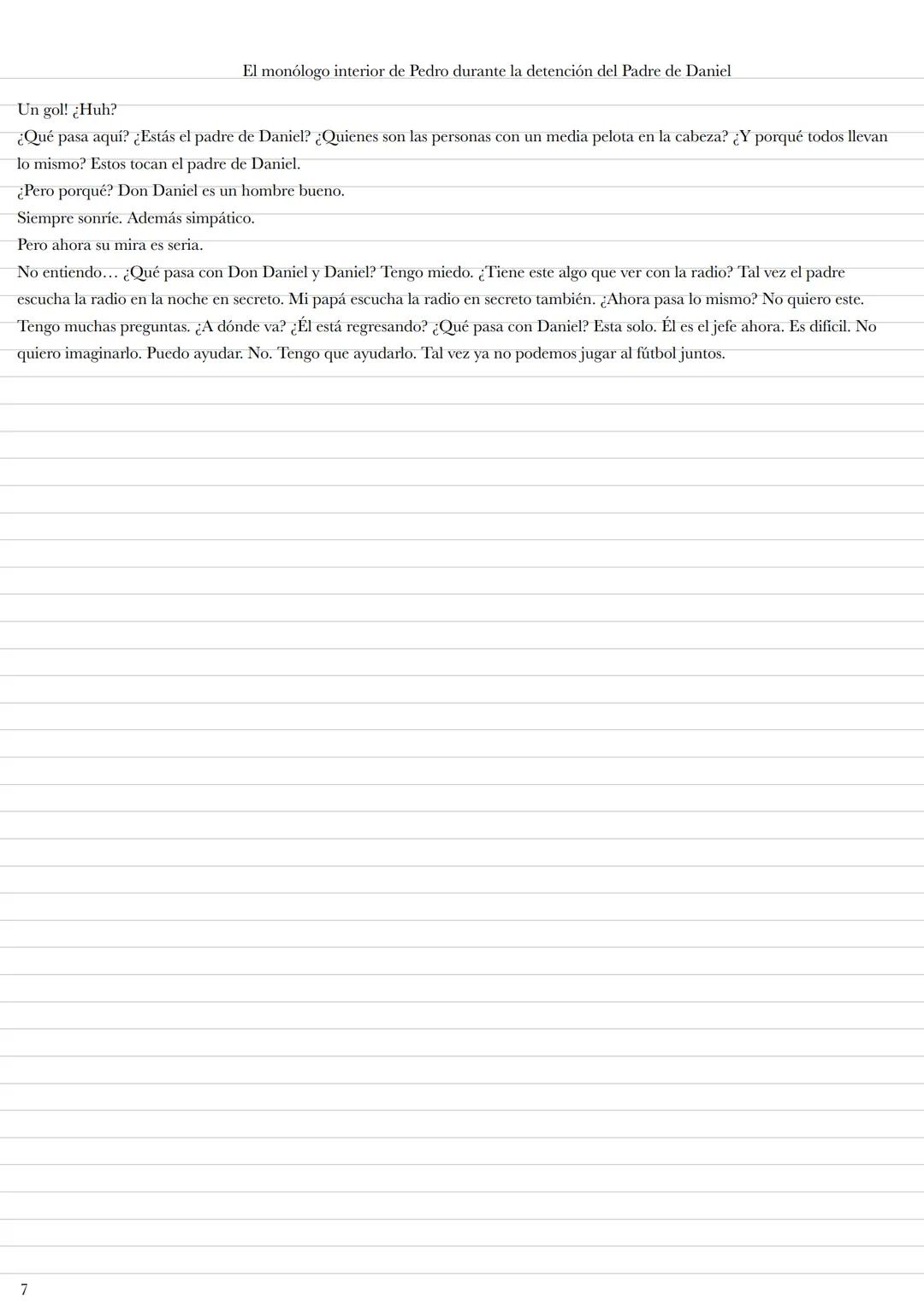 1
THE
Tiberiod
Soy
Romo de
general
Podeamo
La
composición
Daniel
La
Composición
Antonio Skármeta
Stacey Jane Giese Q2 Diario de lectura
1. R