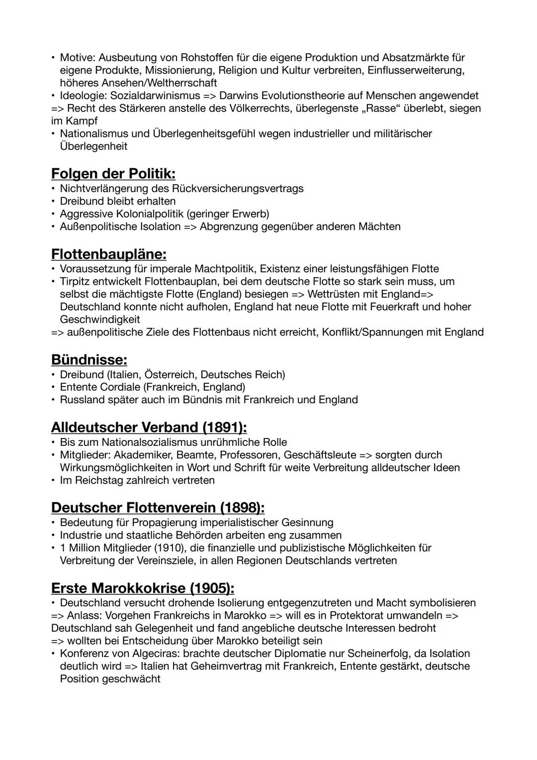 # Außenpolitik und Imperialismus des
deutschen Kaiserreiches
## Bismarcks Außenpolitik
**Ziele:**
* Isolierung Frankreichs
* Sicherung