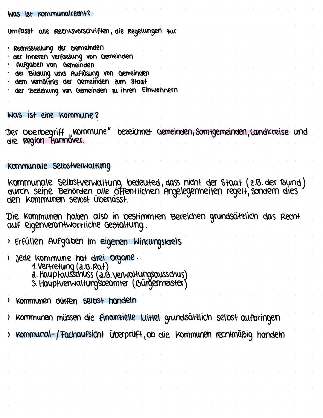 Einführung Kommunalrecht | Verwaltungsfachangestellte/r | 1.Lehrjahr Einführungslehrgang