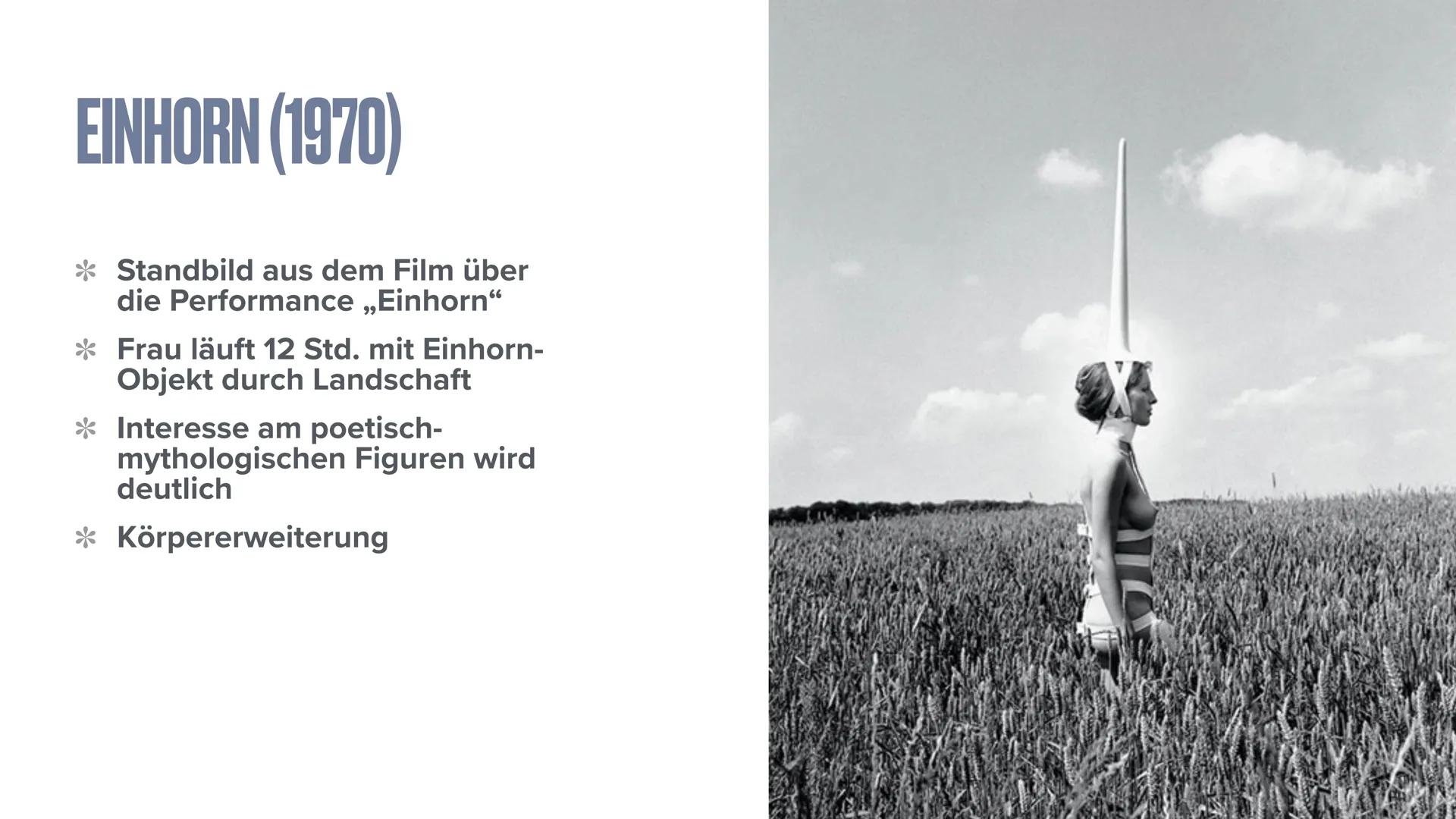 REBECCA HORN
ZOE & SOPHIE „Die sanfte Gefangene" (1978)
,,Memorial Promenade" (1990) INHALT
* Biografie
Historischer Hintergrund
*Themen, Mo