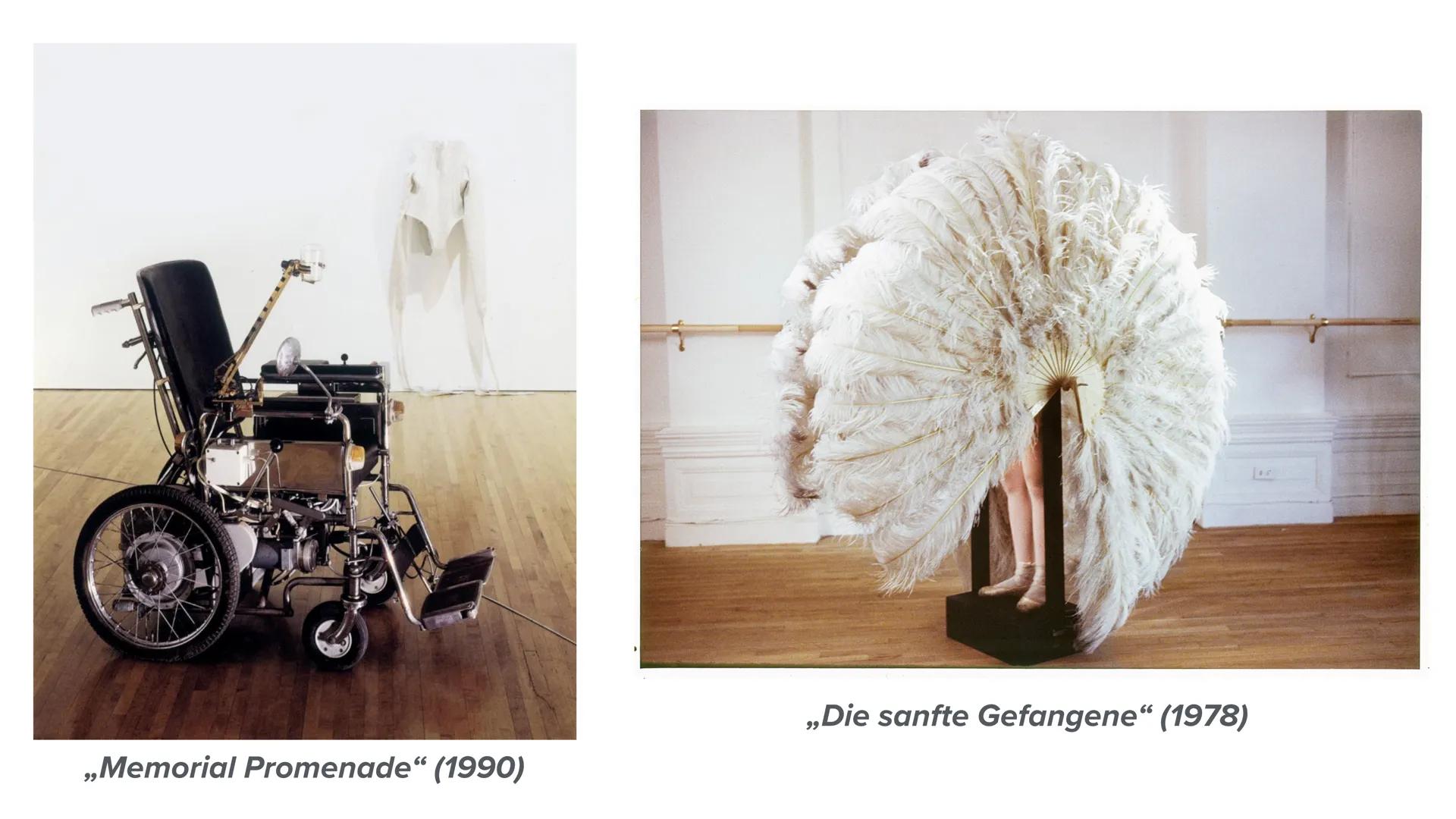 REBECCA HORN
ZOE & SOPHIE „Die sanfte Gefangene" (1978)
,,Memorial Promenade" (1990) INHALT
* Biografie
Historischer Hintergrund
*Themen, Mo