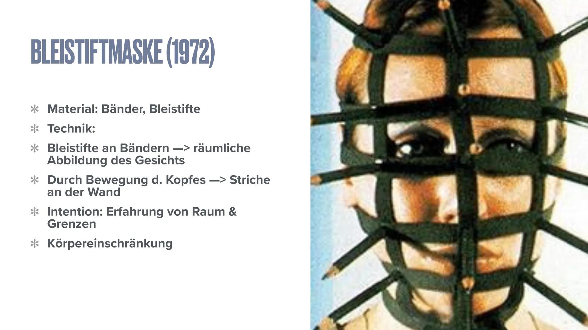 REBECCA HORN
ZOE & SOPHIE „Die sanfte Gefangene" (1978)
,,Memorial Promenade" (1990) INHALT
* Biografie
Historischer Hintergrund
*Themen, Mo