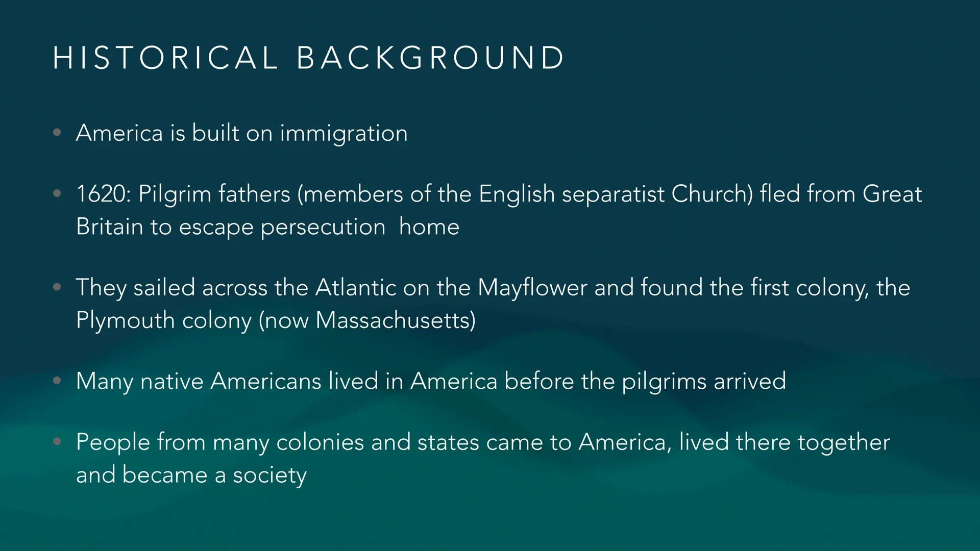 JOEY, TALIA & CHIARA
THE AMERICAN DREAM CONTENT
• What is the American Dream
• Historical background
• Declaration of Independence
• Ci