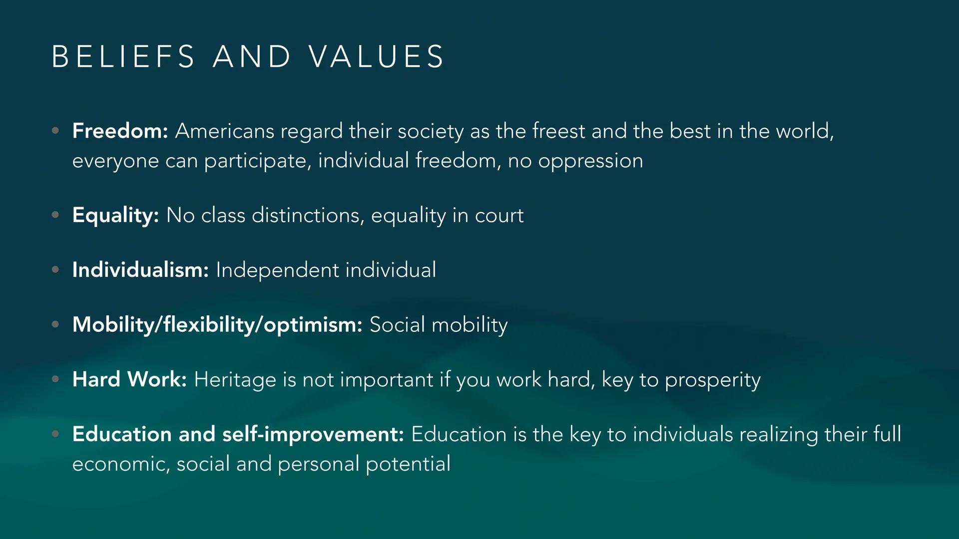 JOEY, TALIA & CHIARA
THE AMERICAN DREAM CONTENT
• What is the American Dream
• Historical background
• Declaration of Independence
• Ci