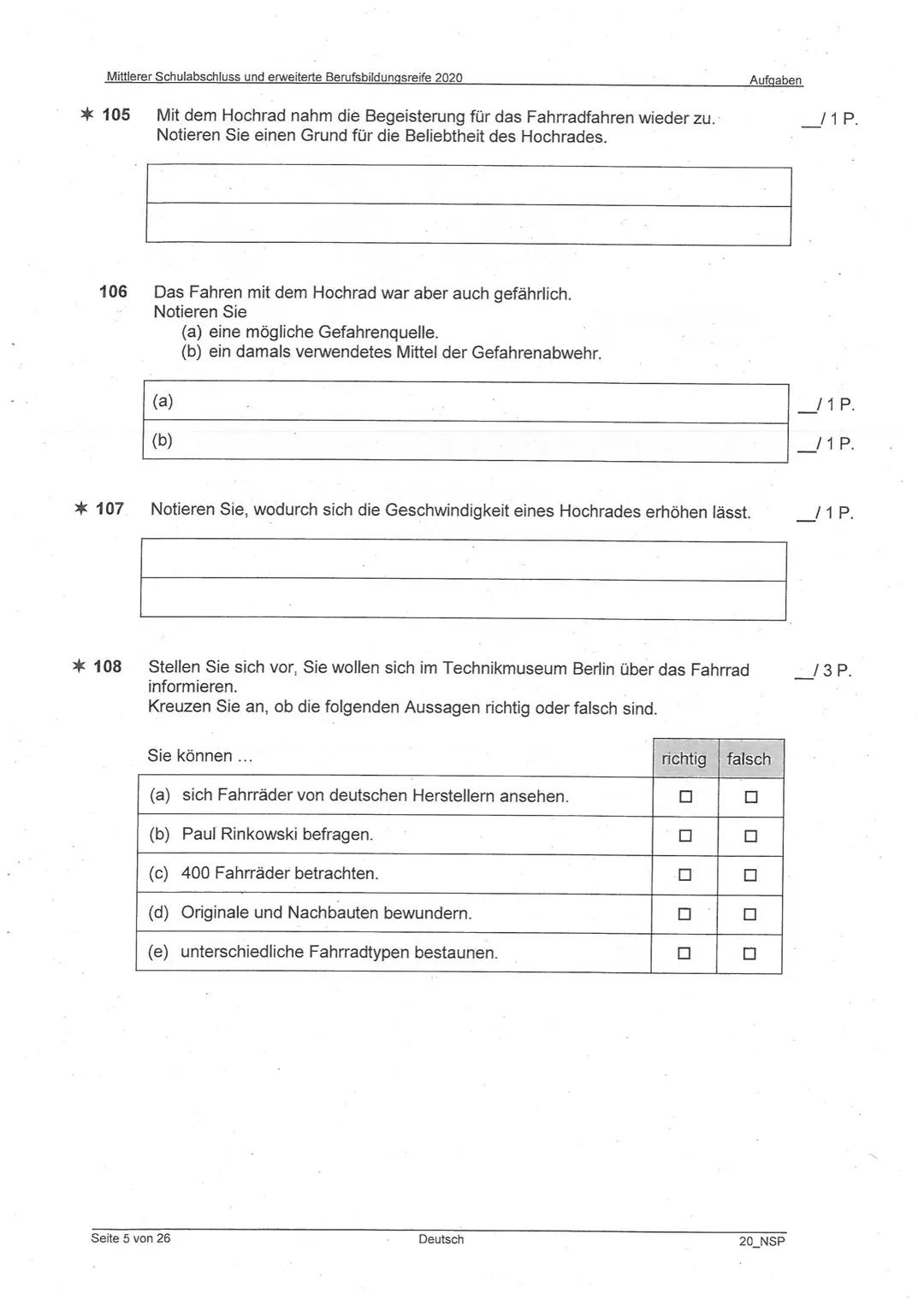 beBerlin
Senatsverwaltung für Bildung, Jugend und Familie
Schriftliche Prüfungsarbeit
zur erweiterten Berufsbildungsreife und
zum mittleren