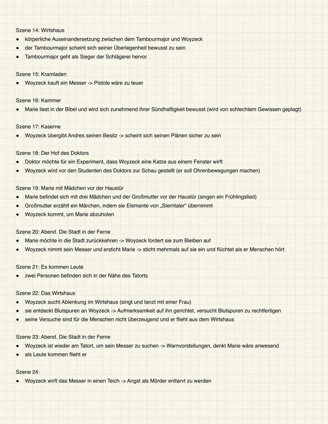 # Woyzeck:
Fakten:
- Titel: Woyzeck
- Autor: Georg Büchner
- Erscheinungsjahr: 1879
- Entstanden: 1836
- Gattung: soziales Drama / Tragödie