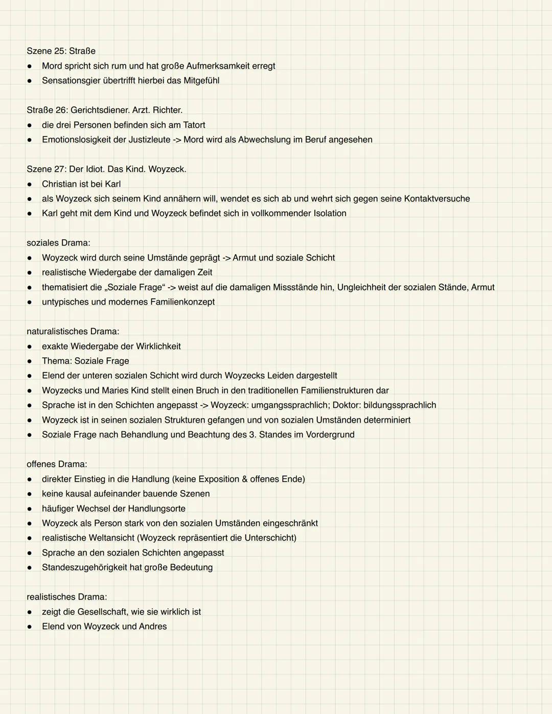 # Woyzeck:
Fakten:
- Titel: Woyzeck
- Autor: Georg Büchner
- Erscheinungsjahr: 1879
- Entstanden: 1836
- Gattung: soziales Drama / Tragödie