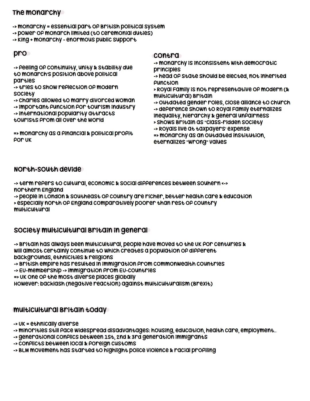 Tradition & Change
UK in the European context/
multicultural society
England
(Great) Britain
United Kingdom (UK)
-> country
-> island: Engla