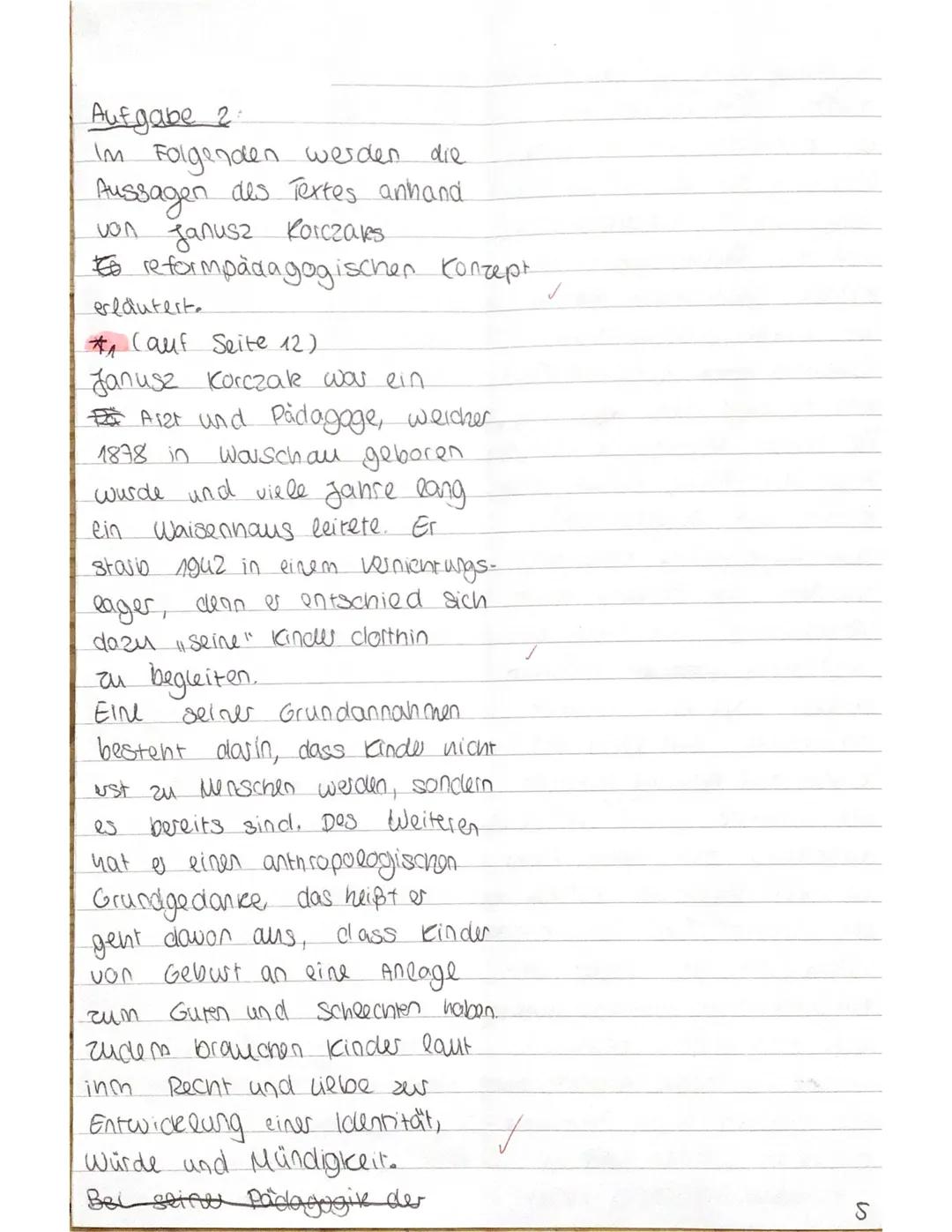 Schiller-Gymnasium Köln
Fach | Kürzel: Pädagogik
Thema:
2. Klausur Q2.1-J. Korczak
Aufgaben:
1. Formulieren Sie die Hauptaussage(n) des Auto