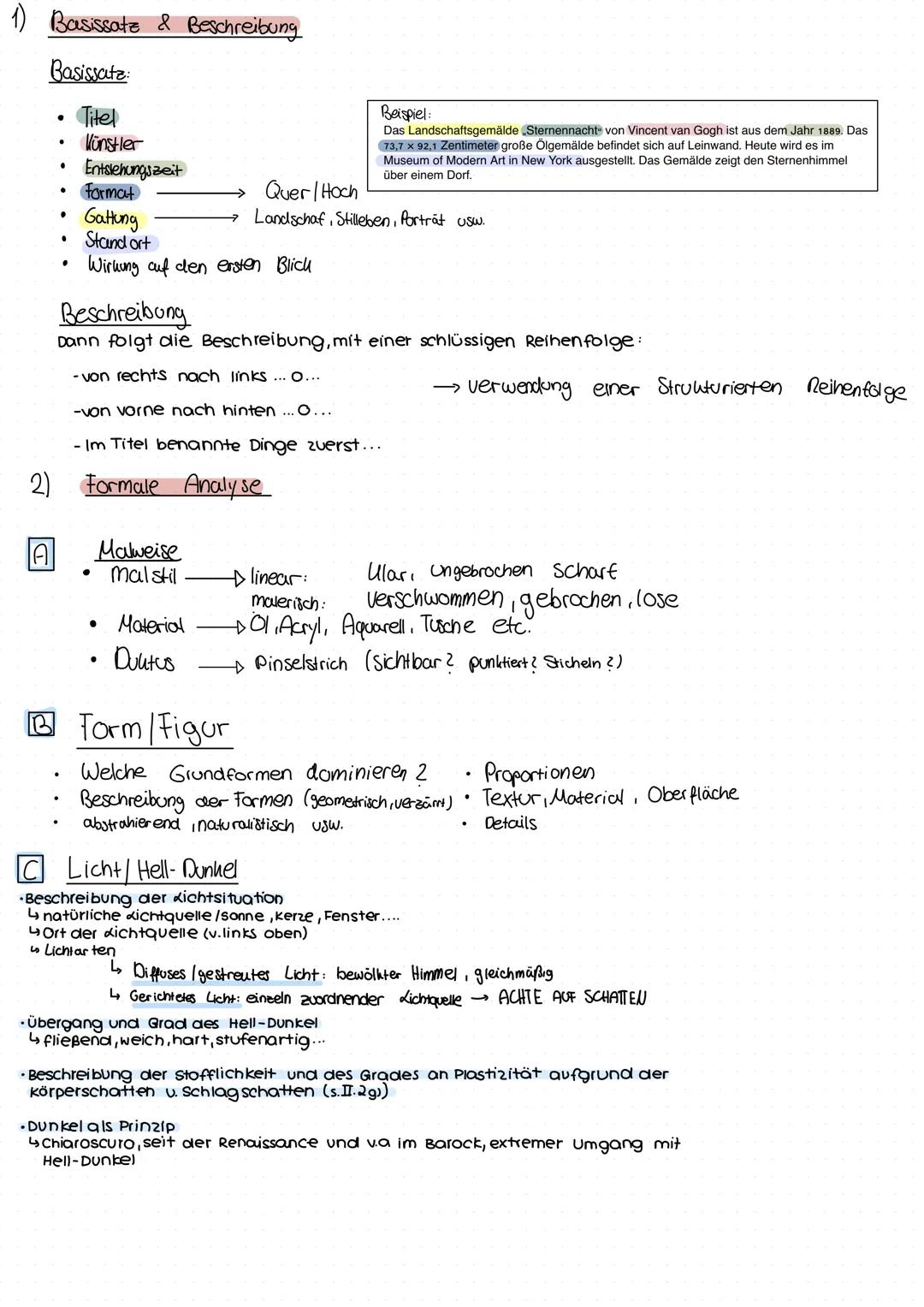Kunst Analyse