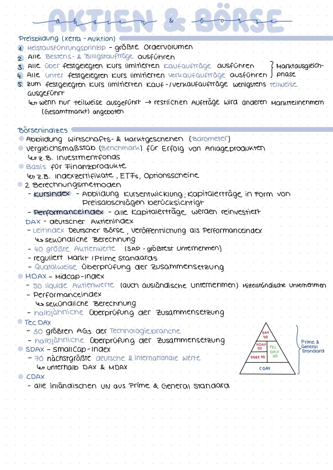 AKTIEN & BORSE
Rechte der Aktionäre
Problem: Trennung Kapital & Geschäftsführung vorstand
evorstand trifft operative Entscheidungen
→Aktionä
