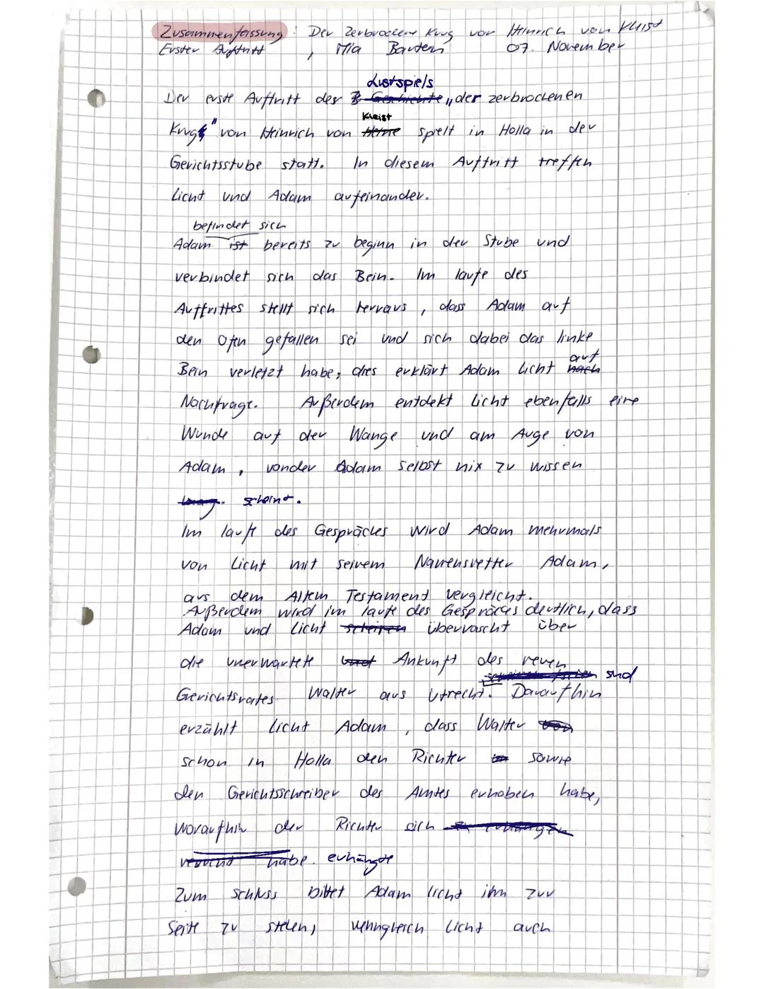 Der zerbrochene Krug 1-3 inhaltszusammenfassungeb