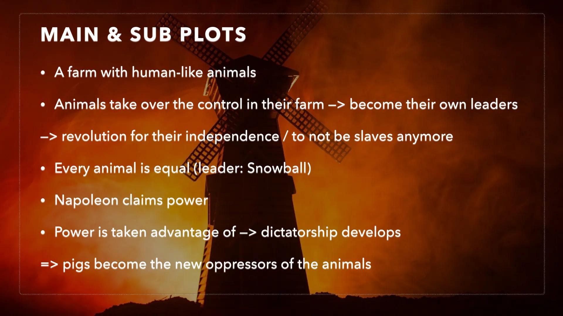 ANIMAL FARM
GEORGE ORWELL TABLE OF CONTENTS
George Orwell
• Main plot
·
Hierarchy
• The seven commandments
Sociogramme
Utopian elements
•
Dy