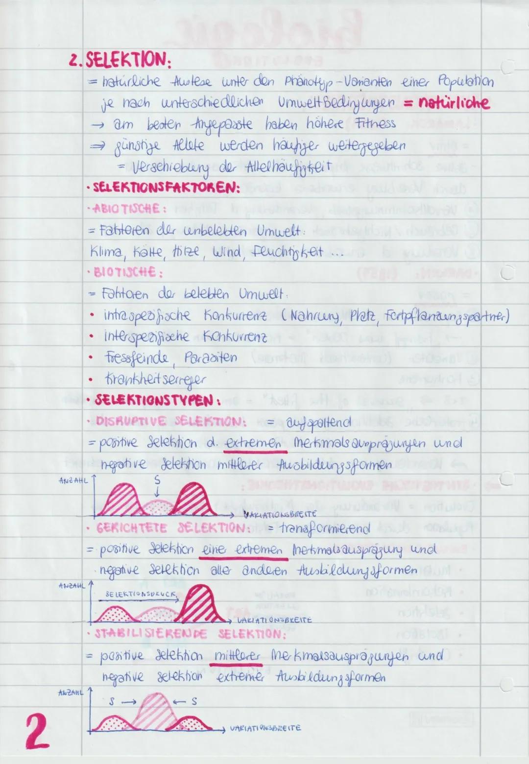 Biologie
Evolution # biologie
EVOLUTIOND
1. EVOLUTIONS THEORIEN:
- LAMARCK: (1809)
= aktiv
- aktive schrittweise Anpassung der Arten an