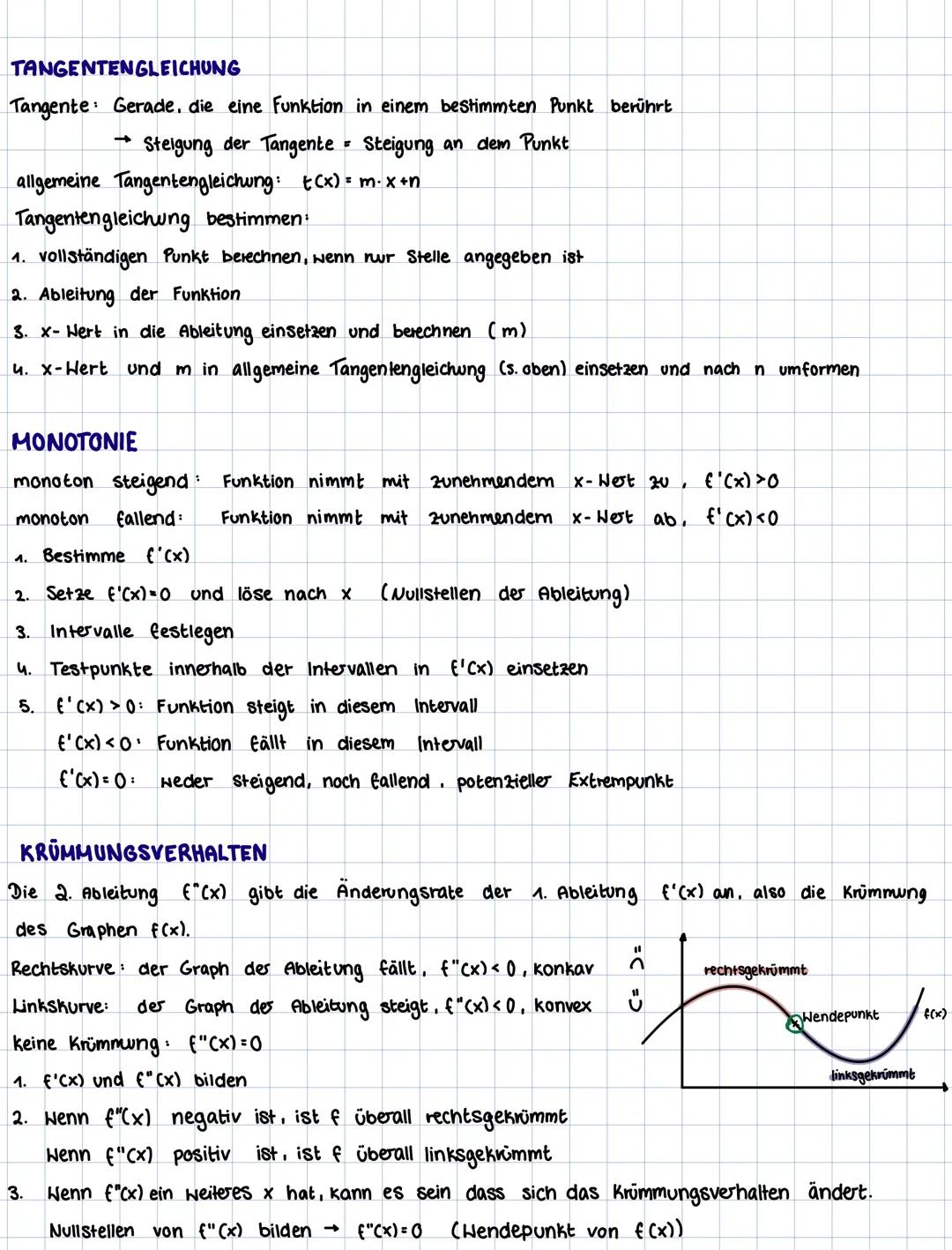 # MOTHELEBNJETTEL
MA
MATHELERN 2ETTEL
FUNKTIONEN UND ANALYSIS
I. Differentialrechnung
| f(x) | Nullstelle | Extrema | Hendepunkt |
|----