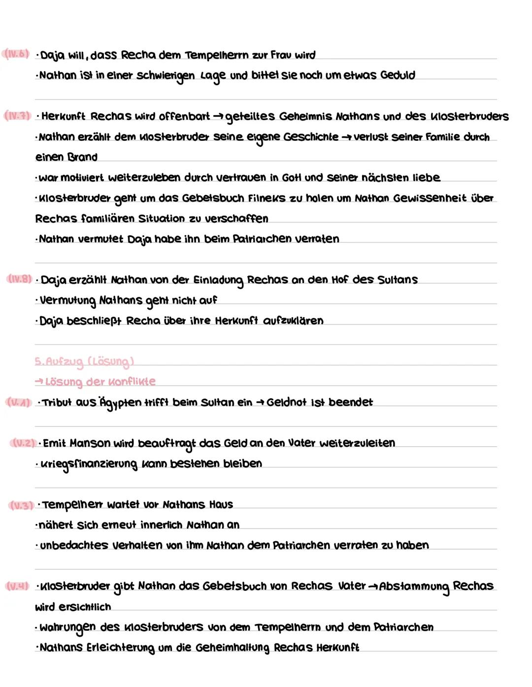 # NATHAN DER WEISE
Aufbau und Struktur
4. Aufzug (Exposition)
→Einführung in Nathans Lebenswelt und Andeutung der Konfliktfelder
(1.1)