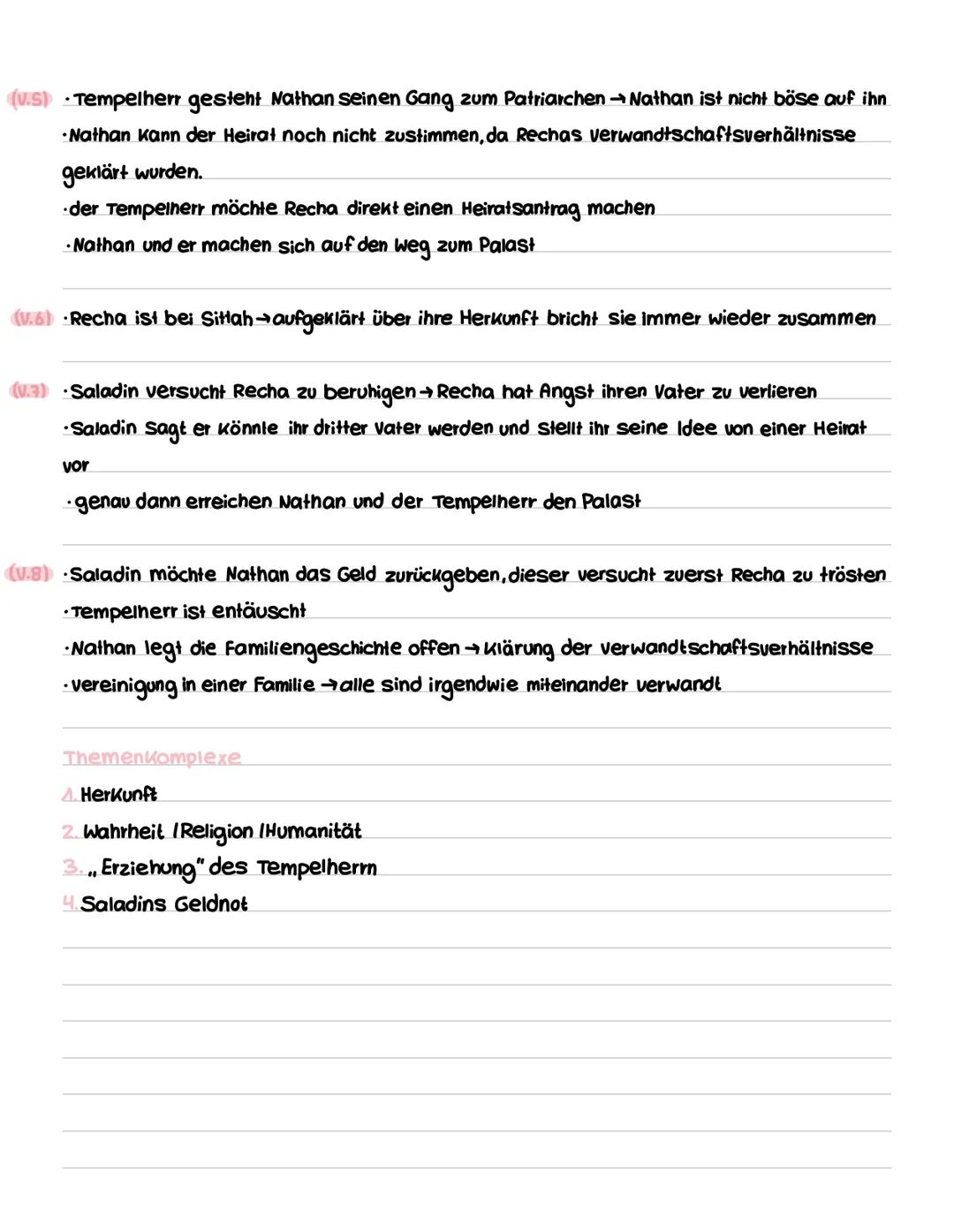 # NATHAN DER WEISE
Aufbau und Struktur
4. Aufzug (Exposition)
→Einführung in Nathans Lebenswelt und Andeutung der Konfliktfelder
(1.1)