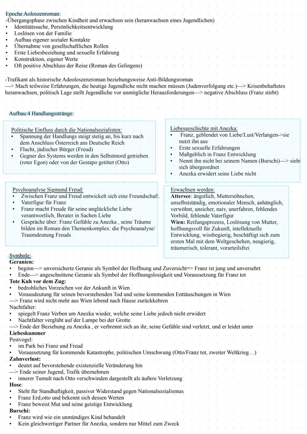 Der Trafikant
.
Der Adoleszenzroman von Robert Seethaler wurde 2012 veröffentlicht
Epoche: Gegenwartsliteratur/Postmoderne; spielt während d
