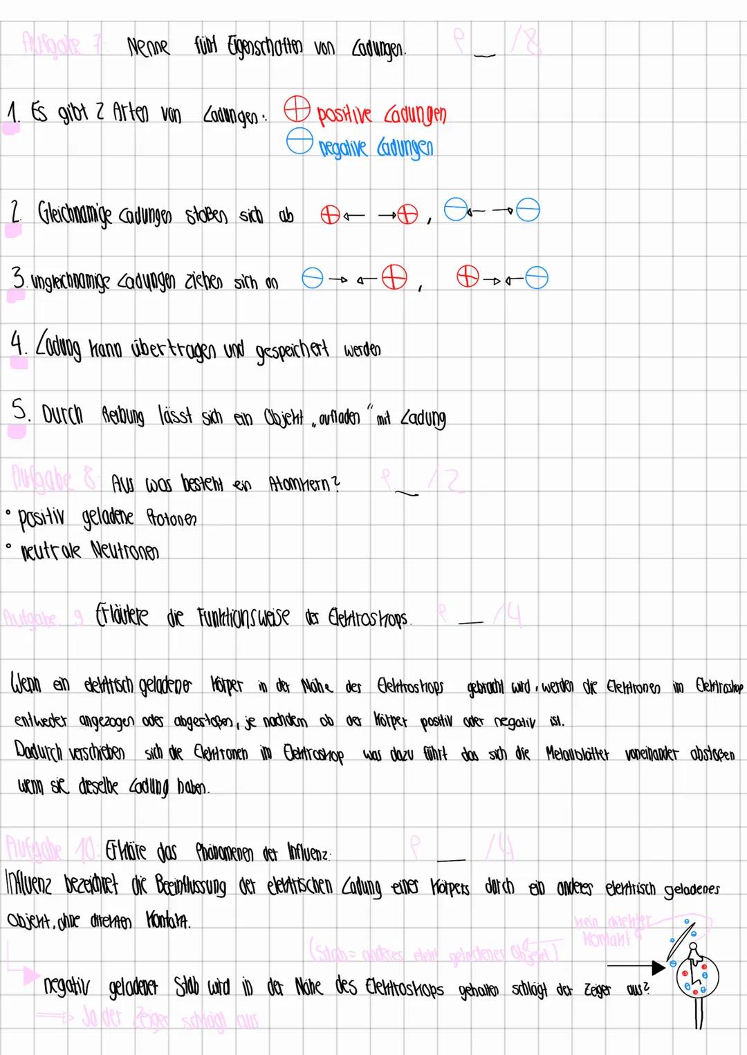 Physik
Klassenarbeit → Elektrizitätslehre
P
15
Nenne die Bauteile und deres Funktiones des elektrischen Strompreises.
Bauteile
Verbraucher C