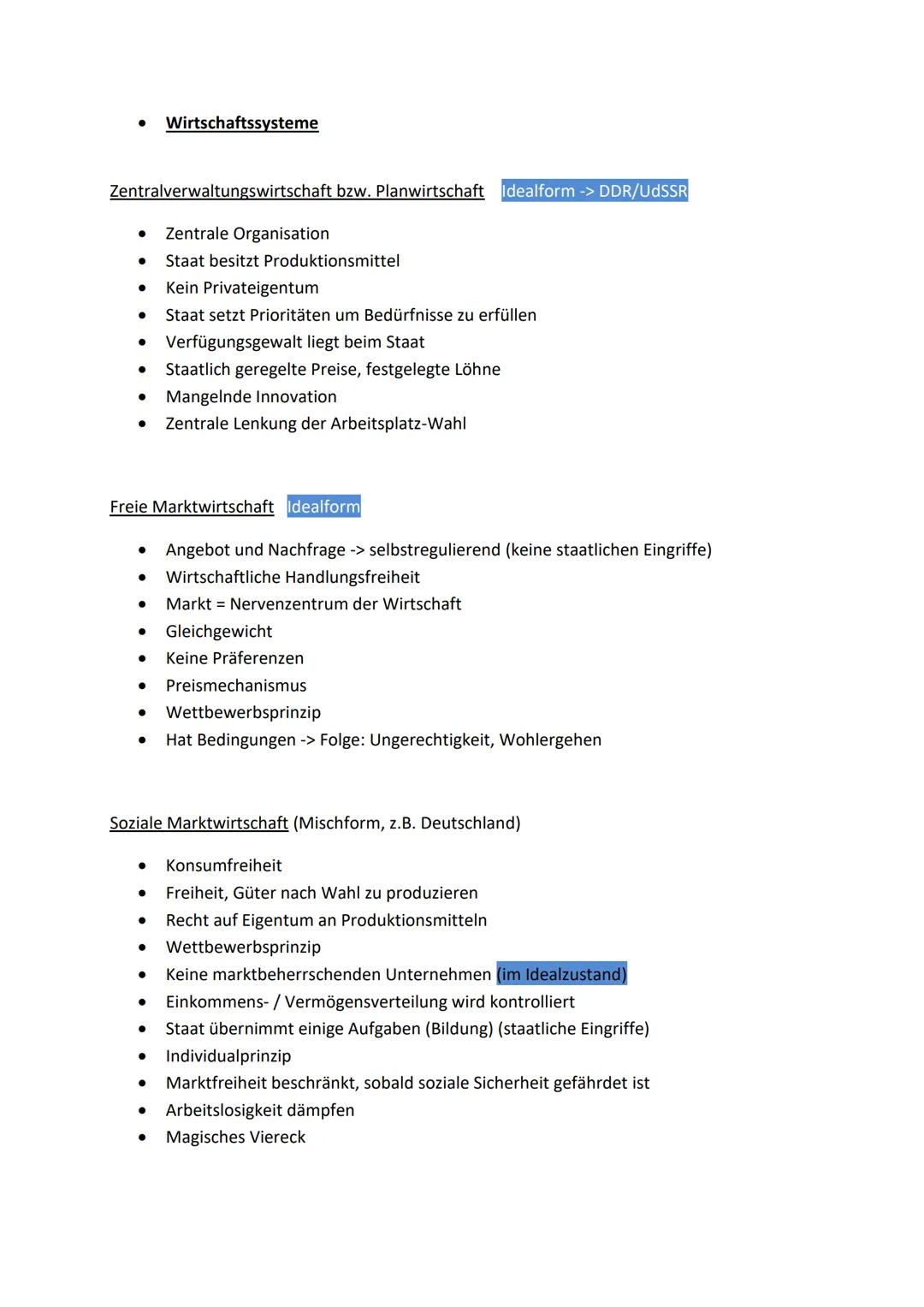 # Sozialkunde Abitur 2025
Wirtschaft
- Wirtschaftsordnung
Die Wirtschaftsordnung regelt das wirtschaften in einem Land. Dabei werden
Ents