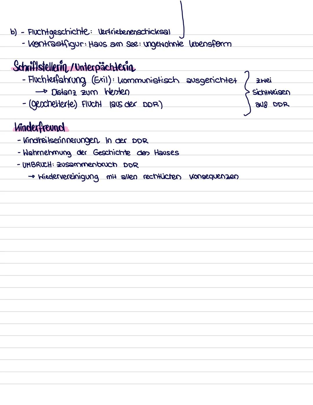 # Architekt und seine Frau
Architekt
Frau des Architekten
a) Funktion im Roman
- Flucht aus DDR nach West-Bercin
- Grundstück auf ihren Nam