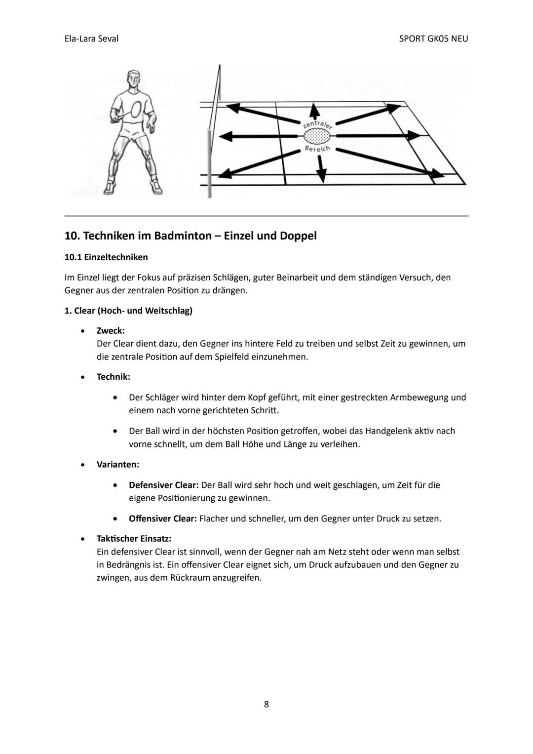 Ela-Lara Seval
Inhaltsverzeichnis
1. Einführung
2. Spielfeld und Ausstattung
3. Die Spielregeln
* 3.1. Spielbeginn und Aufschlagre