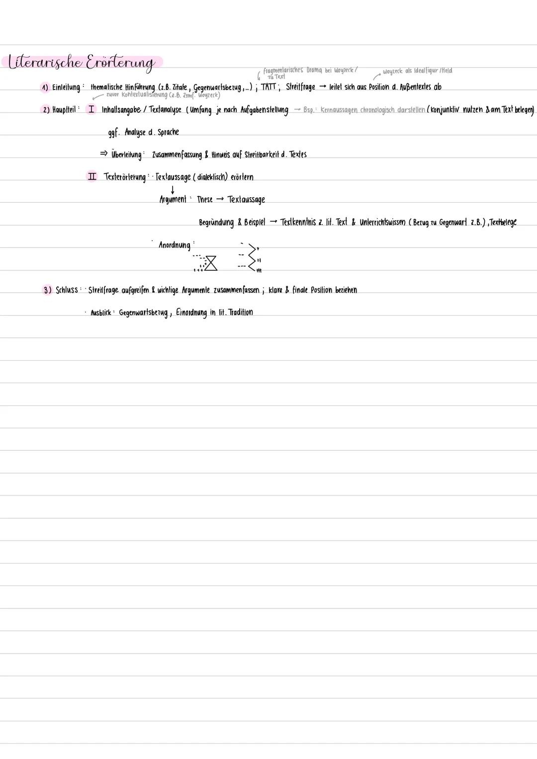 Aufgabe:
Übung literarische Erörterung zu Georg Büchners „Woyzeck"
Kurt May (1892-1959): Büchners „Woyzeck" (1957, Auszug)
Georg Büchner (18