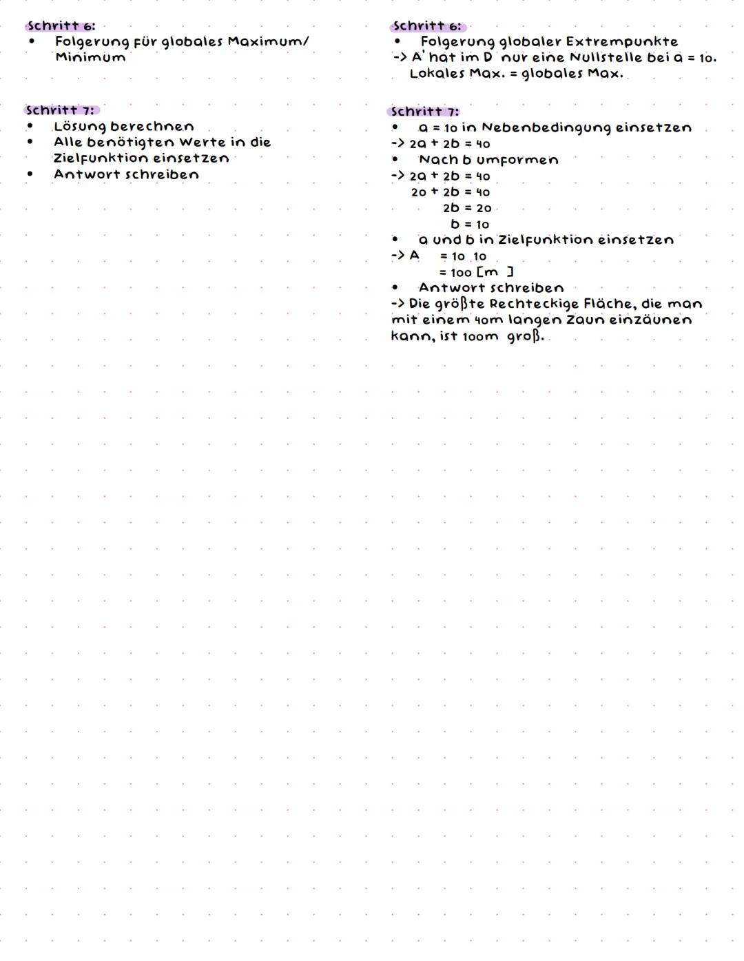 Optimierungsaufgaben
Bei einer optimierungsaufgabe soll etwas unter einer bestimmten Bedingung maximiert
oder minimiert werden. Dies kann be