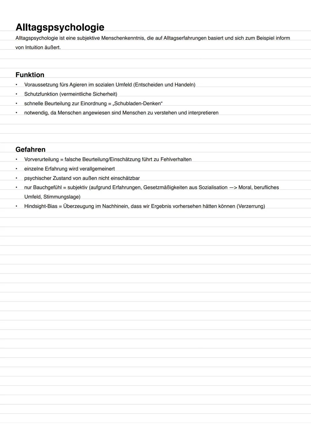 # Was ist Psychologie?
Psychologie ist die Wissenschaft von bewussten und unbewussten psychischen Vorgängen, vom Erleben und Verhalten des