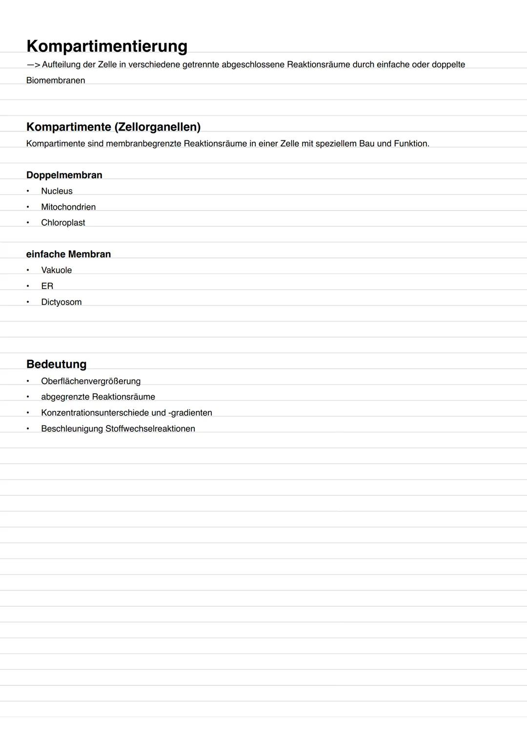 Cytologie Merkmale des Lebens
1. Stoff- und Energiewechsel
2. Reizbarkeit
3. Bewegung/Wachstum/Entwicklung
4. Forpflanzung/Vererbung
5. Aufb