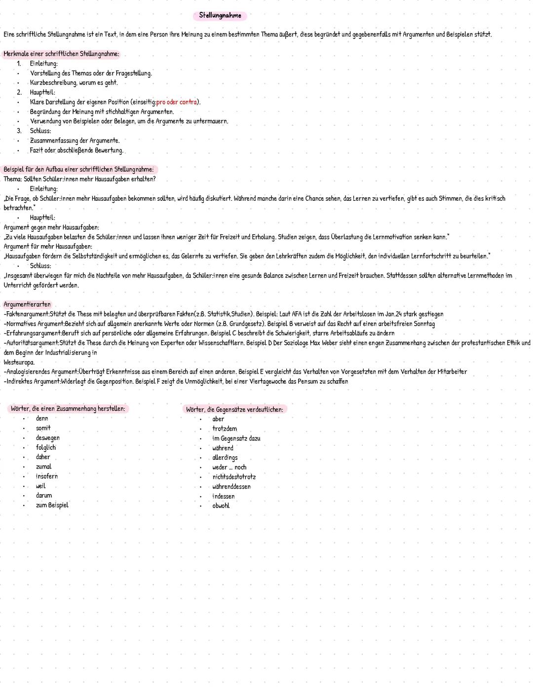 Stellungnahme