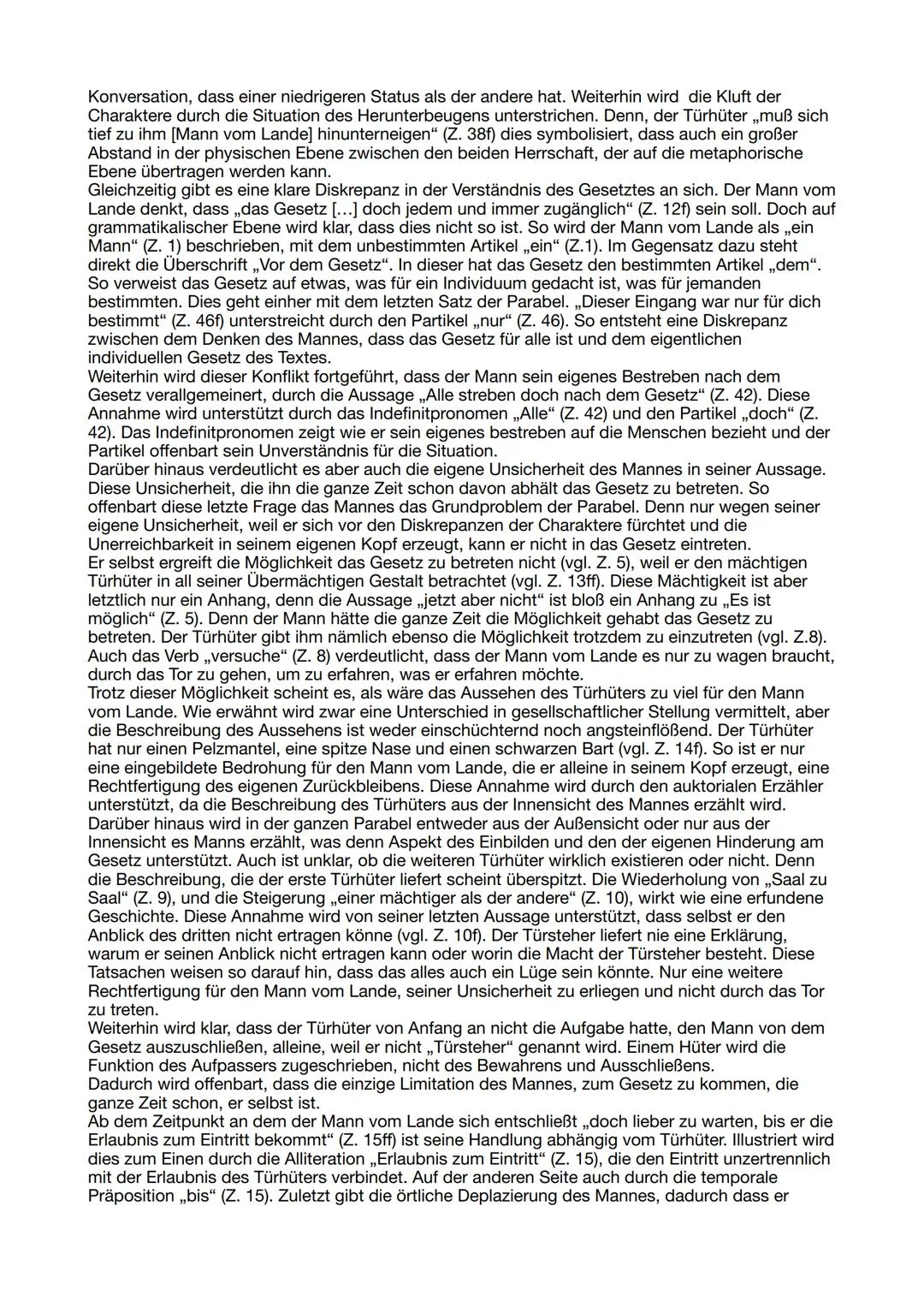 # Konversation, dass einer niedrigeren Status als der andere hat. Weiterhin wird die Kluft der Charaktere durch die Situation des Herunterbe