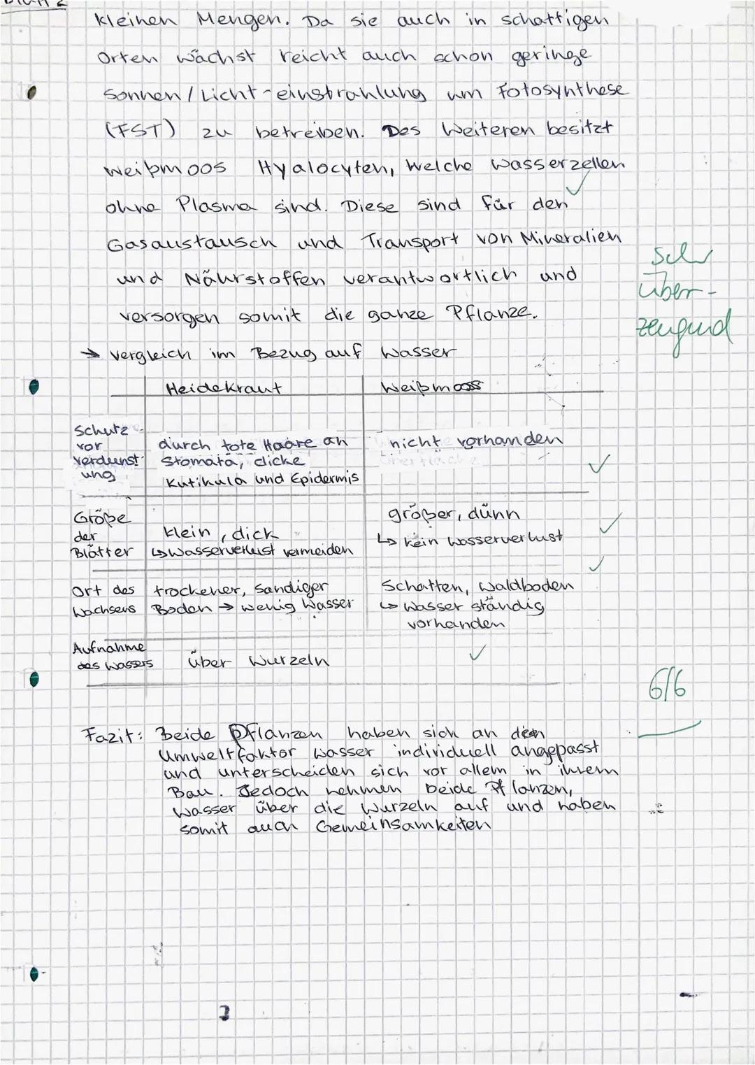 Biologie-Klausur 2023 LK 13 - Thema: Ökologie
1. Die Fotosynthese ist ein biochemischer Vorgang, der bei grünen Pflanzen und
einigen Bakter