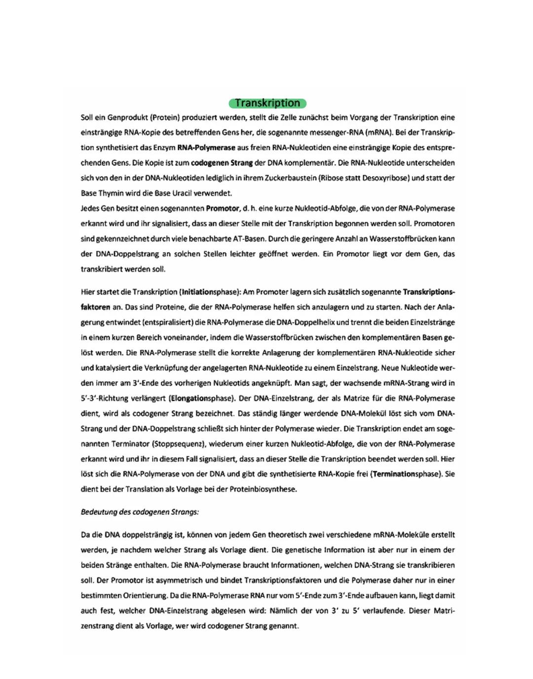 --- OCR Start ---
Genetik - Biologie Klausur
1. Themen
DNA
Chromosomen, Genetischer Code
DNA Replikation
Proteinbiosynthese
Genmutation
Mito
