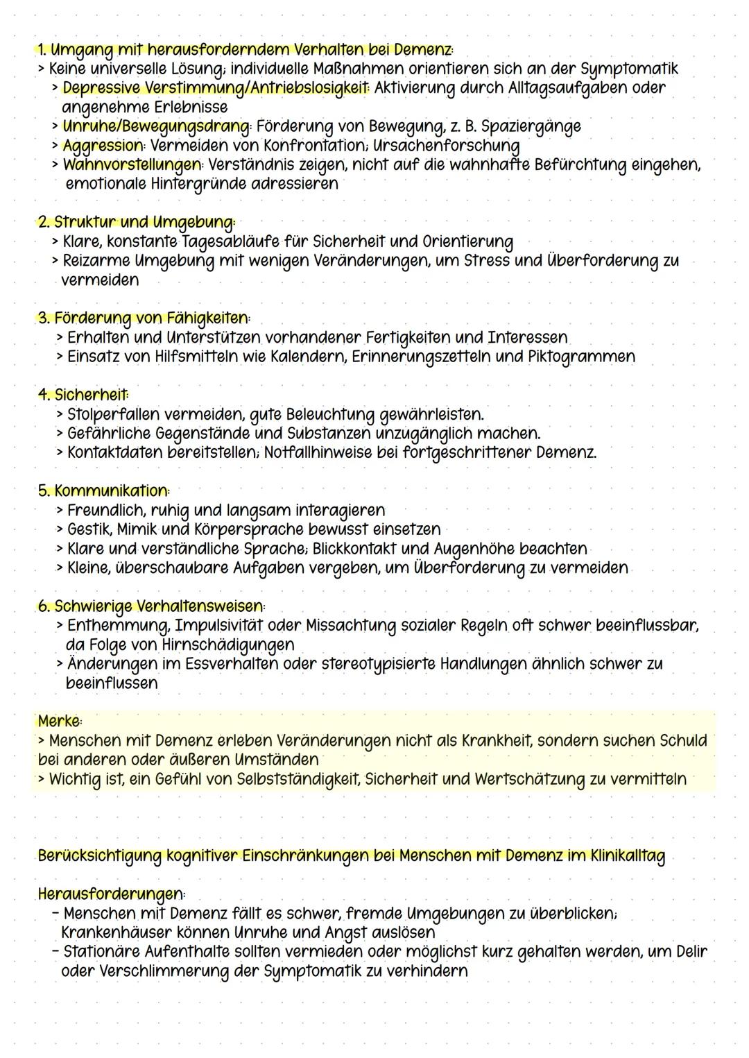 --- OCR Start ---
Definition
DEMENZ
Demenz ist eine fortschreitende Erkrankung, bei der geistige Fähigkeiten wie
Gedächtnis, Denken und Orie