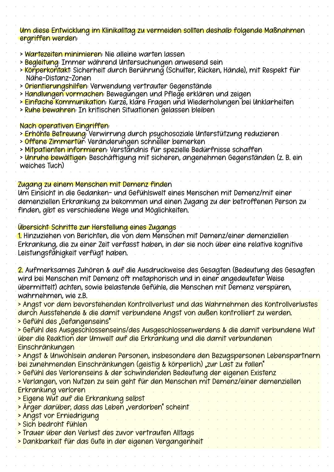 --- OCR Start ---
Definition
DEMENZ
Demenz ist eine fortschreitende Erkrankung, bei der geistige Fähigkeiten wie
Gedächtnis, Denken und Orie