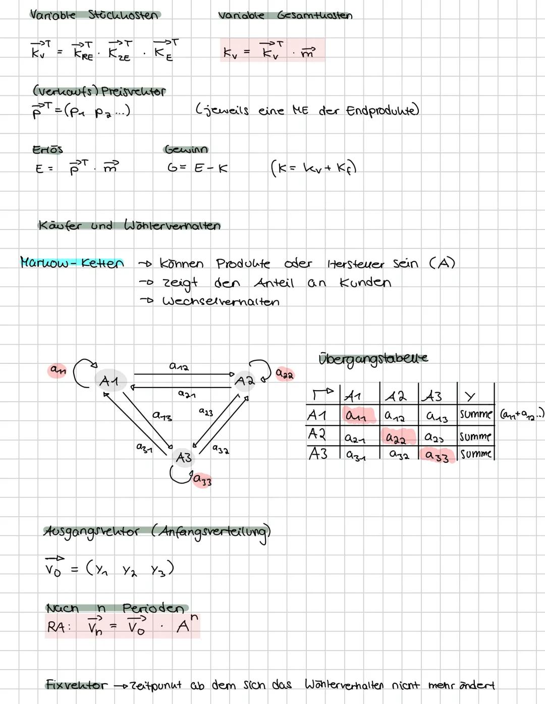 Lineare Algebra
Matrizen Tabellarisch
$Azxs = \begin{pmatrix} a_{11} & a_{12} \\ a_{21} & a_{22} \end{pmatrix}$ $z = zeile$
(Quadratisch