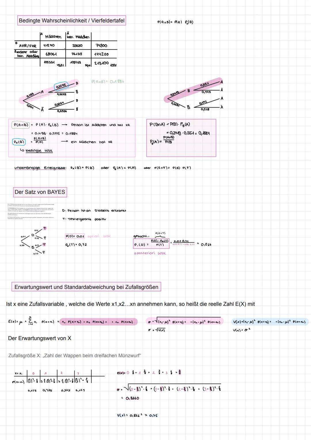+ x
- ÷ # STOCIHIASITIK
Baumdiagramme für mehrstufige Zufallsexperimente
1. Pfadregel
Die Wahrscheinlichkeit eines Elementarereignisses i