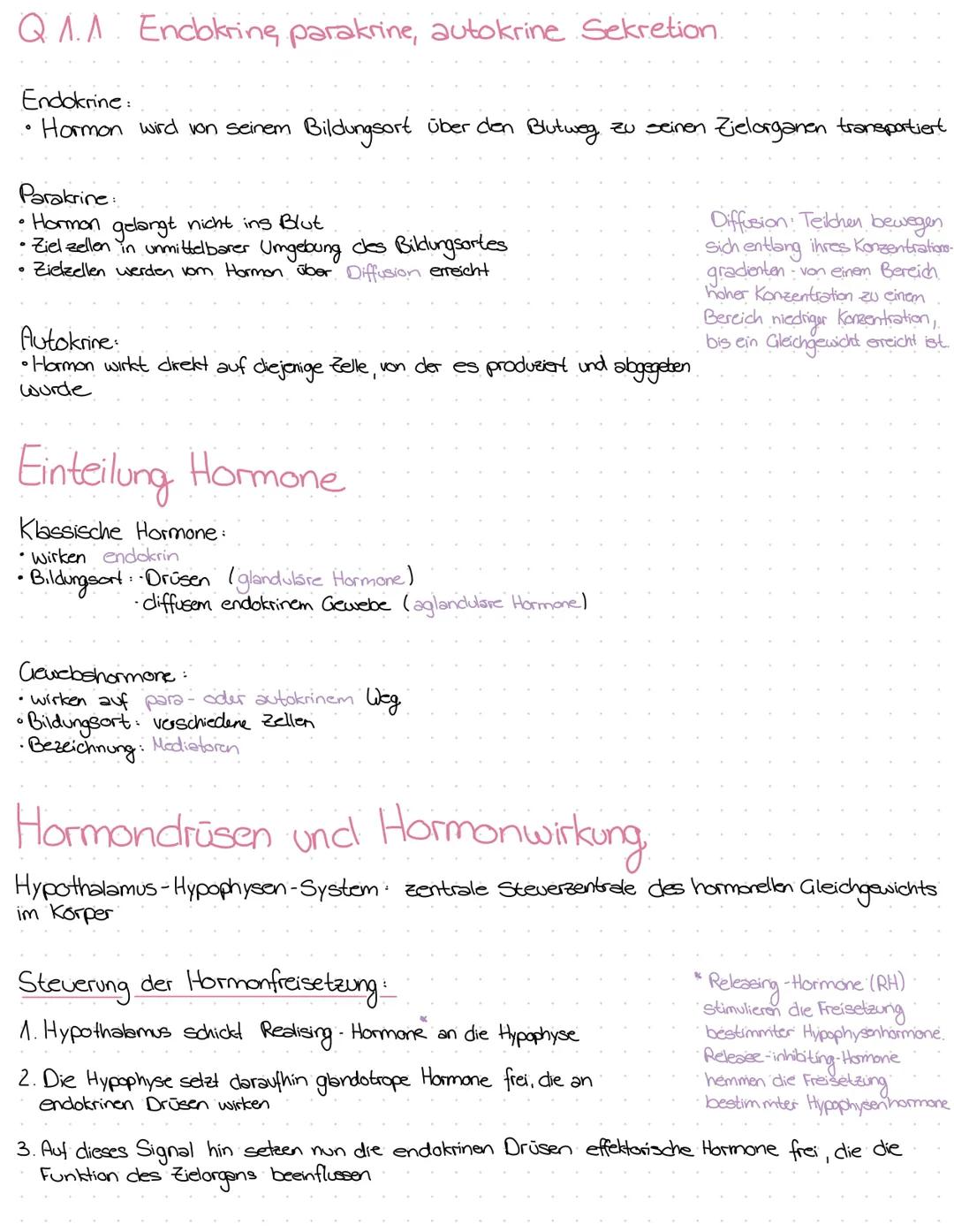 TRH GnRH GHRH
CRH - Releasing-Hormone
PIH Melatonin
Somatostatin
Release-Inhibiting -
Hormone
TSH
LH
Progesteron
Testosteron
Östigene
Andro