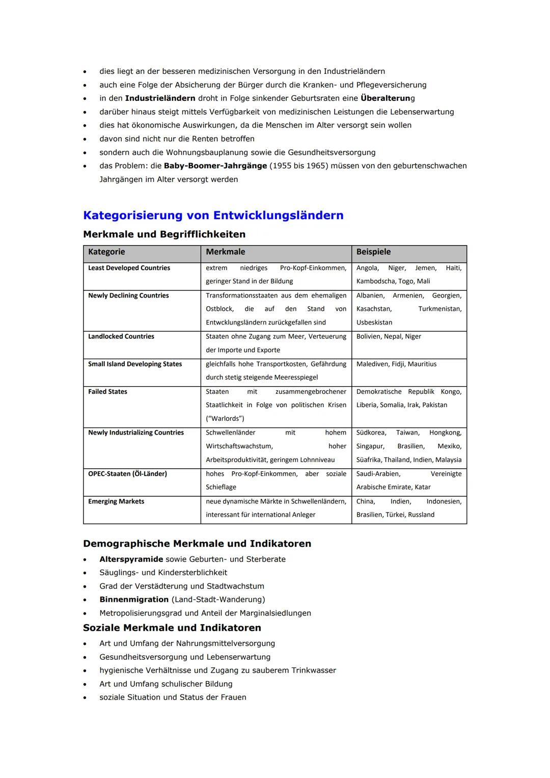 # Globale Disparitäten
## Wichtige Begriffe
### Fachbegriffe mit Bezug zu den globalen Disparitäten
* Aktivraum = Region mit hohem Anteil