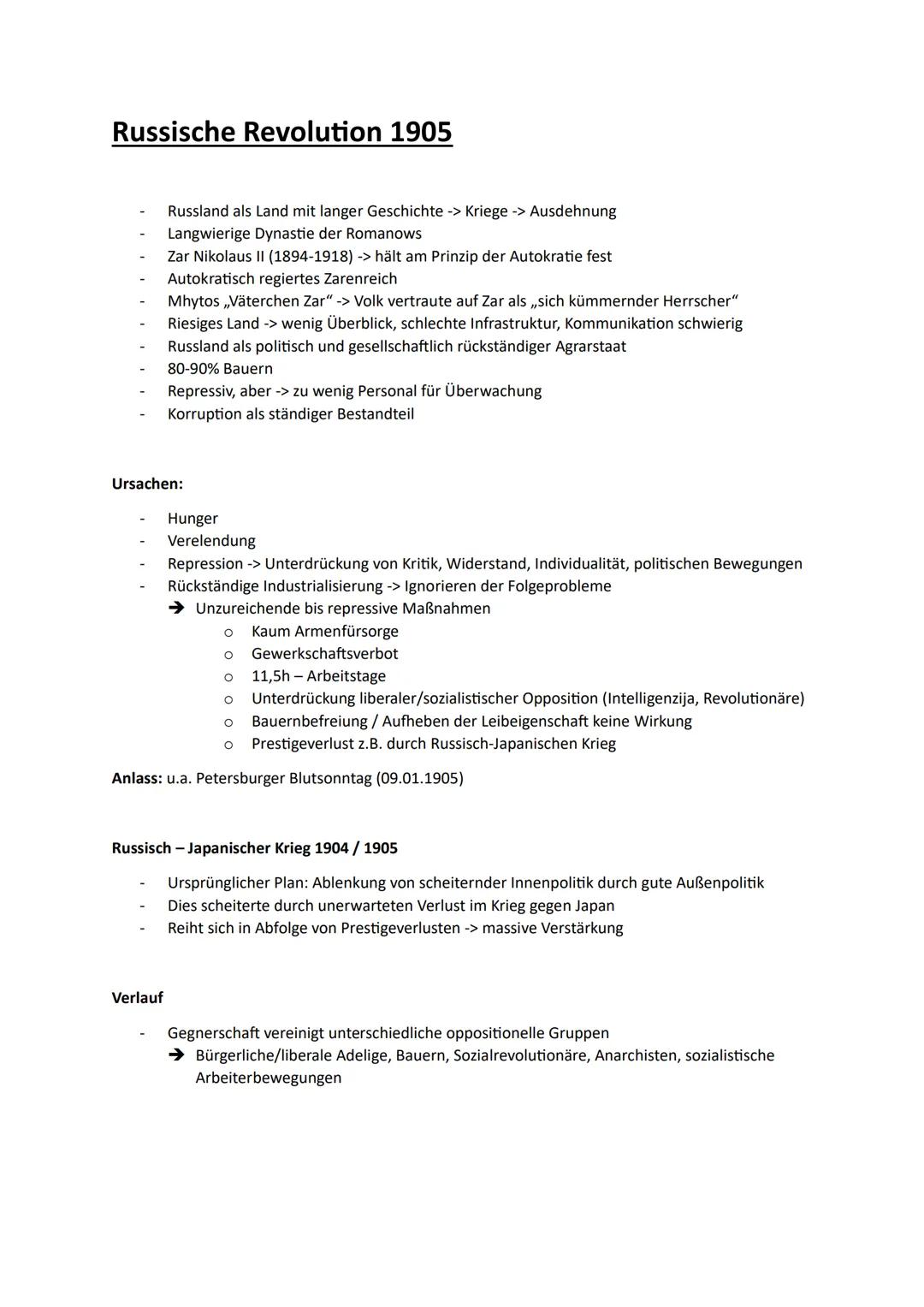 Russische Revolution 1905
