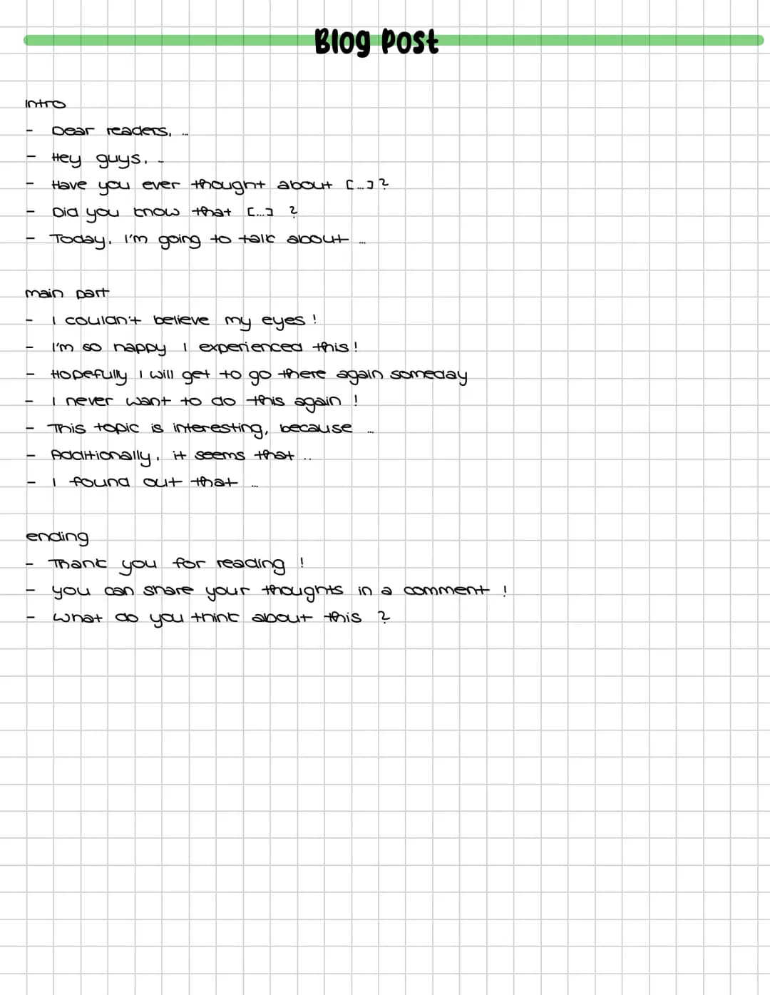 How to write a Blog Post – Seite 1
