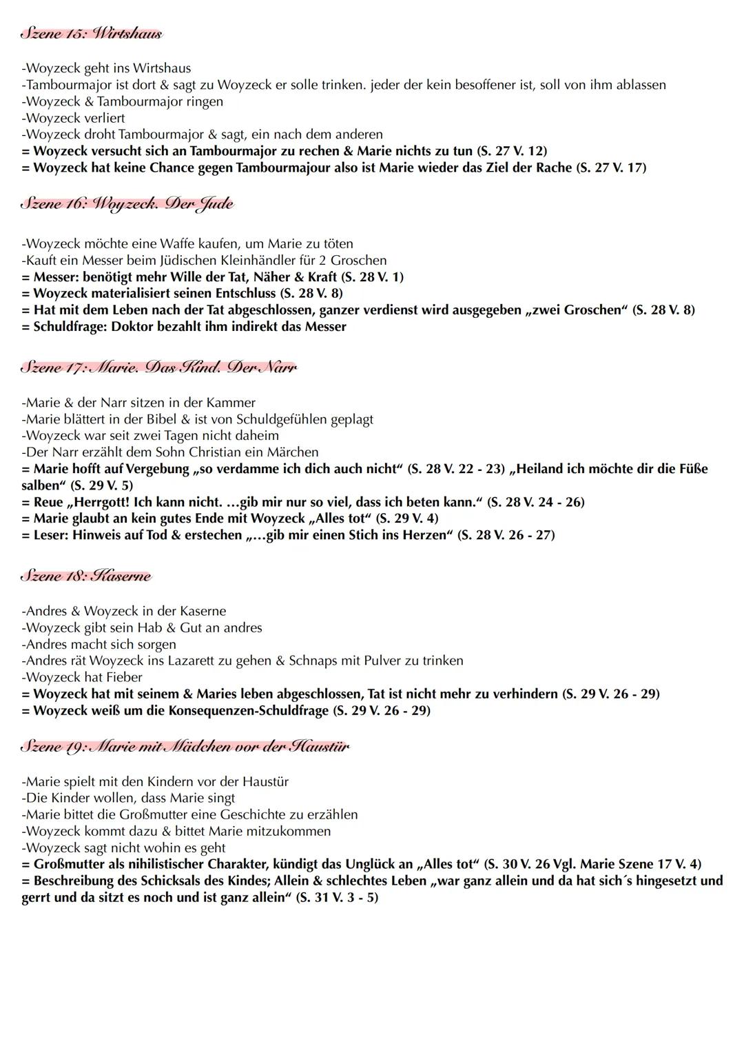 2. Inhaltsfeld Texte Woyzeck
helobella Zusammenfassung -Spielt zu Lebzeiten Büchners
-Einfacher Soldat Woyzeck der Unterschicht fristet ärm