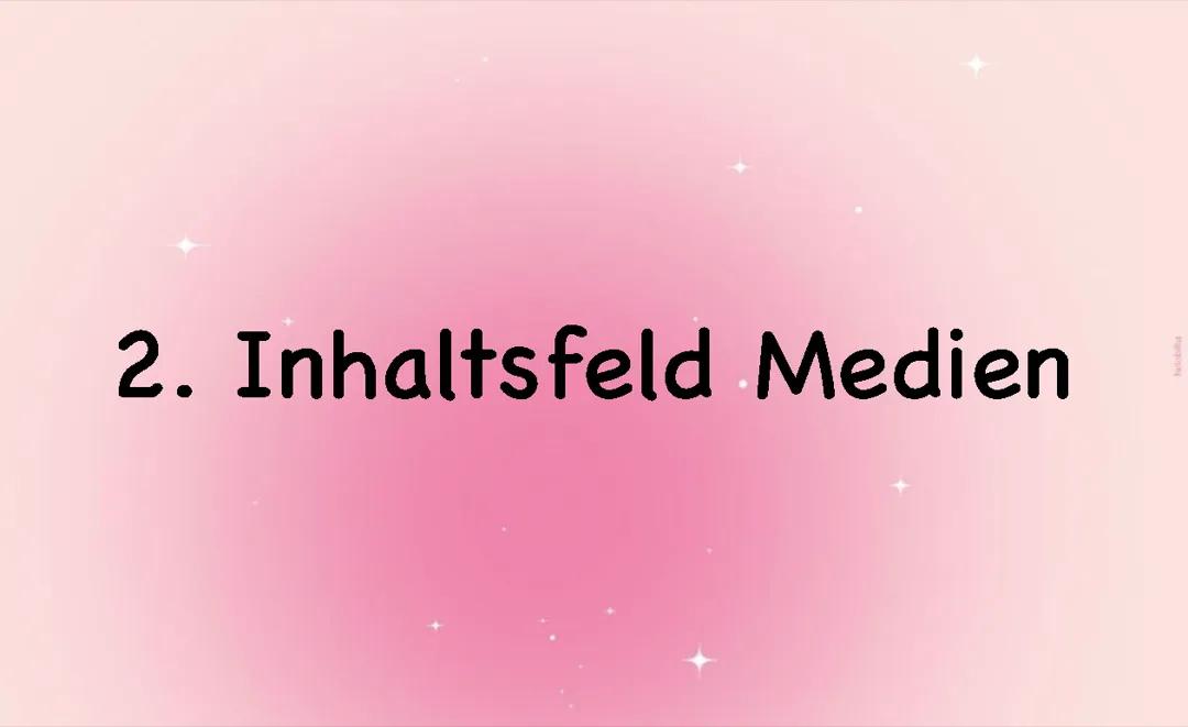 Informationsdarbietung in verschiedenen Medien